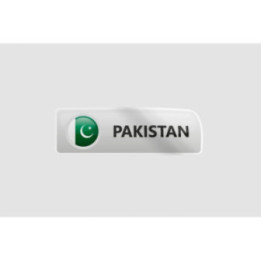 Pakistan Flag Style 36 Sticker - DecalsHouse
