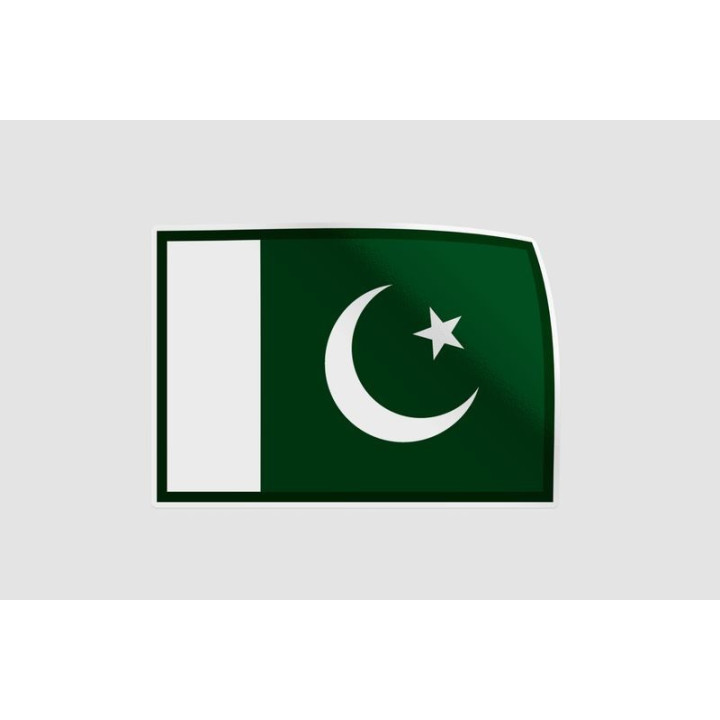 Pakistan Flag Style 4 Sticker - DecalsHouse