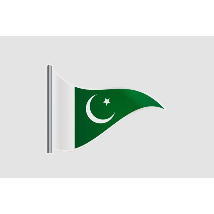 Pakistan Flag Style 42 Sticker - DecalsHouse