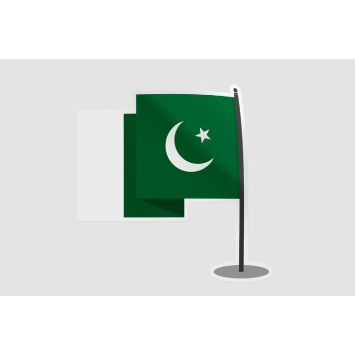 Pakistan Flag Style 50 Sticker - DecalsHouse