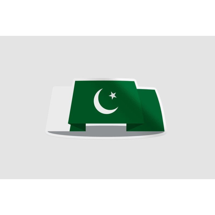 Pakistan Flag Style 52 Sticker - DecalsHouse