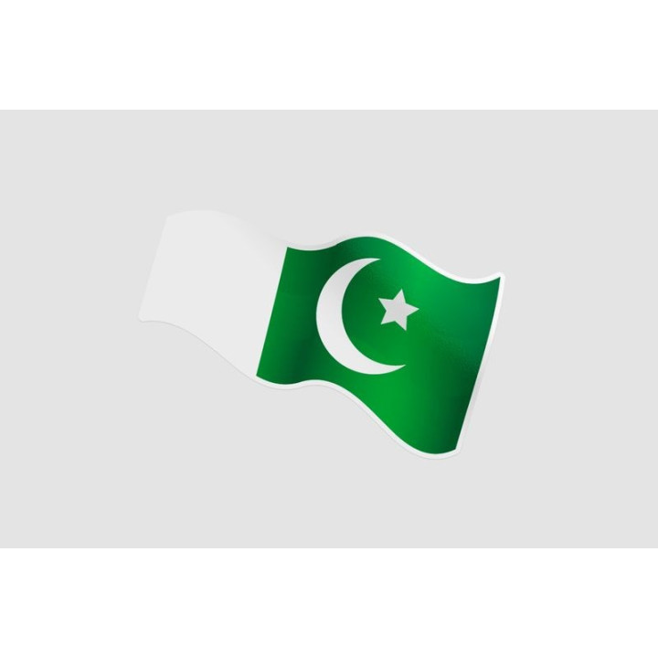 Pakistan Flag Style 7 Sticker - DecalsHouse