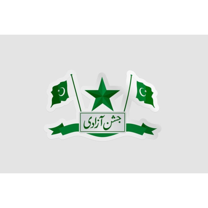 Pakistan Flag Style 74 Sticker - DecalsHouse