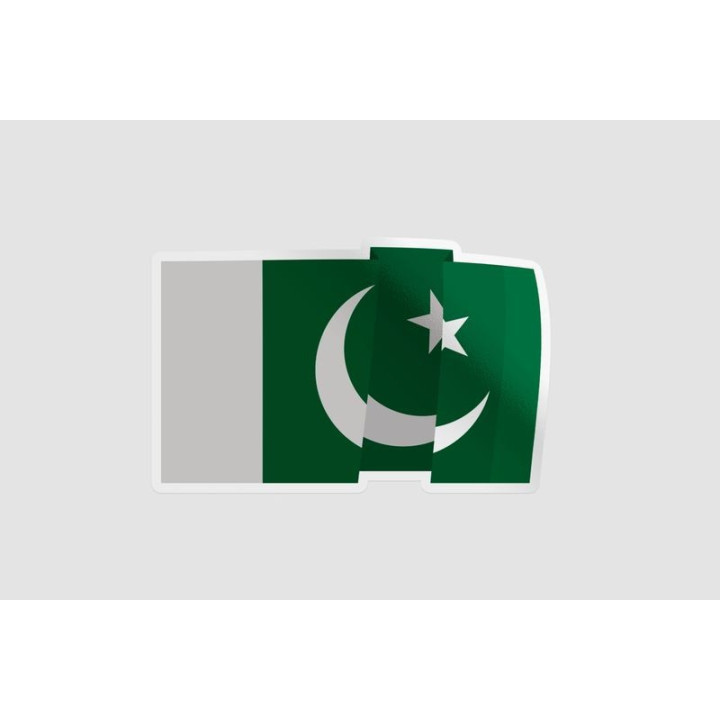 Pakistan Flag Style 75 Sticker - DecalsHouse