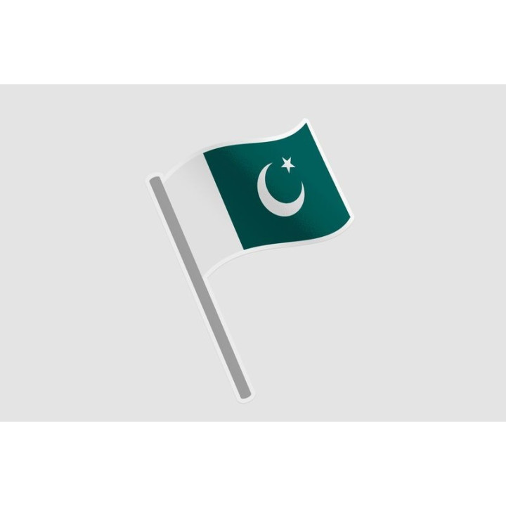 Pakistan Flag Style 82 Sticker - DecalsHouse