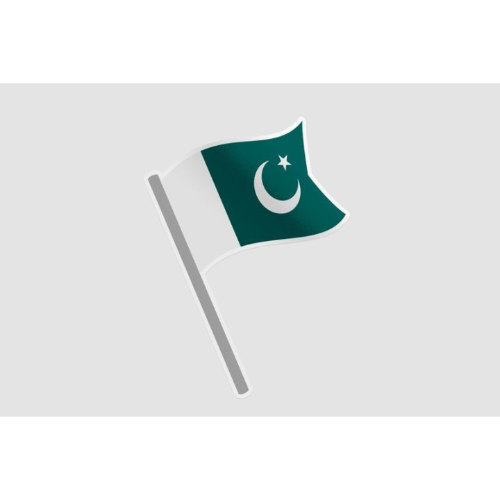 Pakistan Flag Style 85 Sticker - DecalsHouse