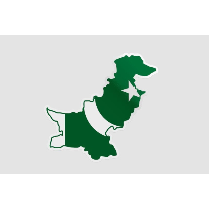 Pakistan Map Style 3 Sticker - DecalsHouse