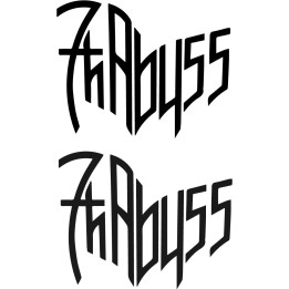 7th Abyss Stickers – Blackened Death Metal Decals (2-Pack)