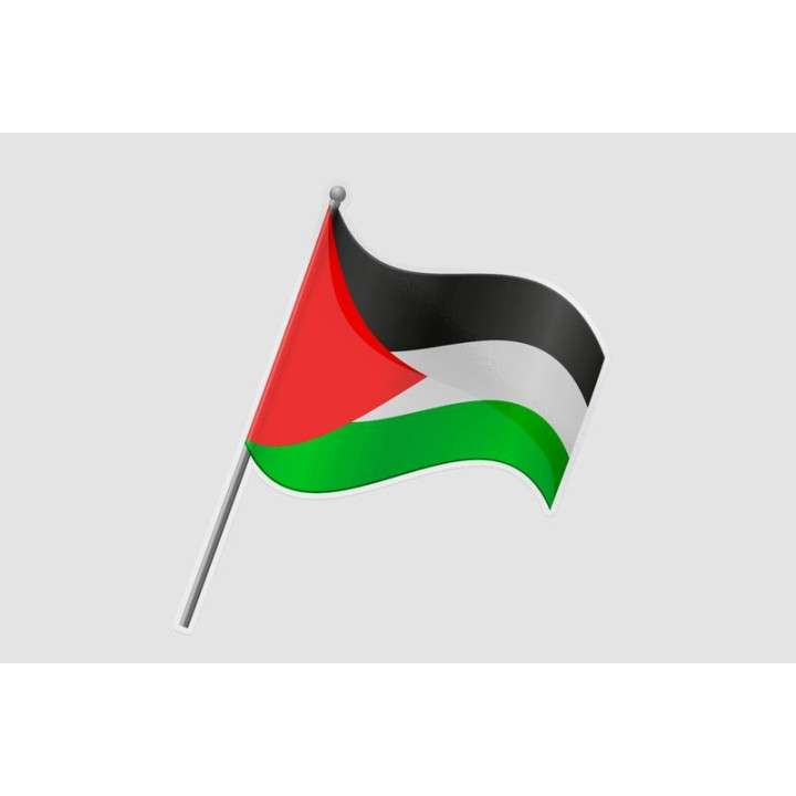 Palestine Flag Style 4 Sticker - DecalsHouse