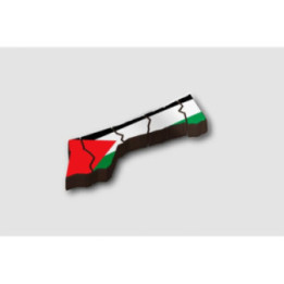 Palestine Map Style 2 Sticker - DecalsHouse