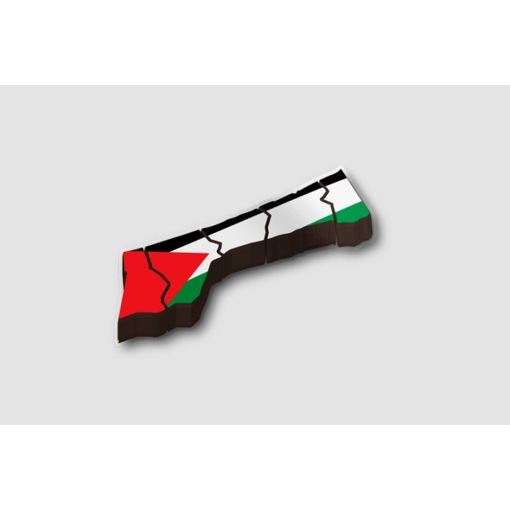 Palestine Map Style 2 Sticker - DecalsHouse