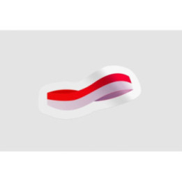 Indonesia Flag Wave Stickers – Merah Putih Decals (2-Pack)