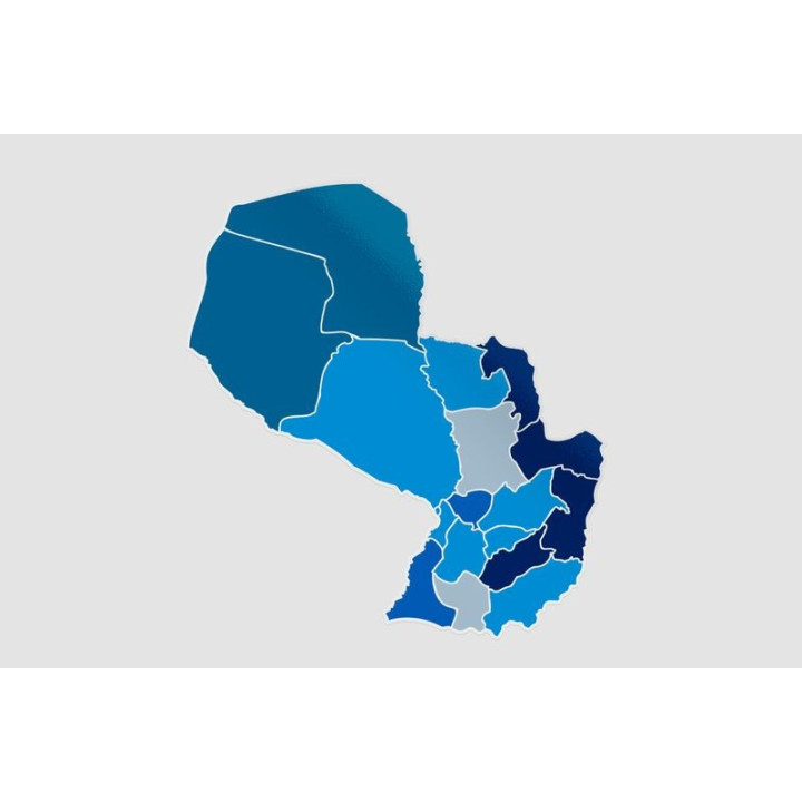 Paraguay Map Sticker - DecalsHouse