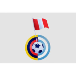 Peru Flag Football Sticker - DecalsHouse
