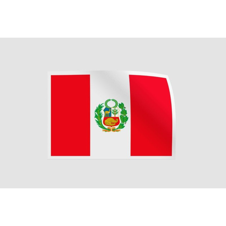 Peru Flag Sticker - DecalsHouse