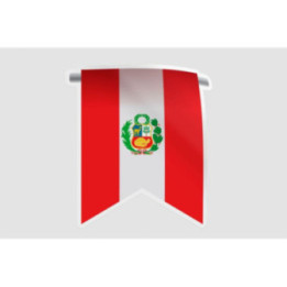 Peru Flag Style 101 Sticker - DecalsHouse