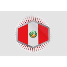 Peru Flag Style 103 Sticker - DecalsHouse