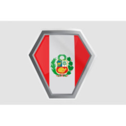 Peru Flag Style 107 Sticker - DecalsHouse