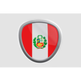 Peru Flag Style 108 Sticker - DecalsHouse