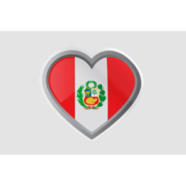 Peru Flag Style 110 Sticker - DecalsHouse