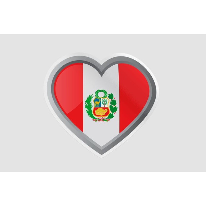 Peru Flag Style 110 Sticker - DecalsHouse