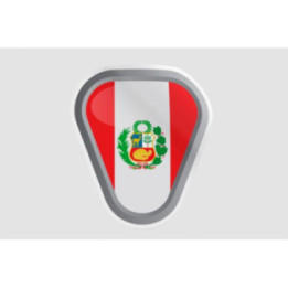 Peru Flag Style 112 Sticker - DecalsHouse