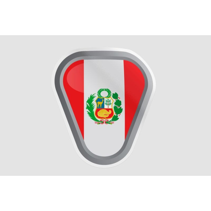 Peru Flag Style 112 Sticker - DecalsHouse