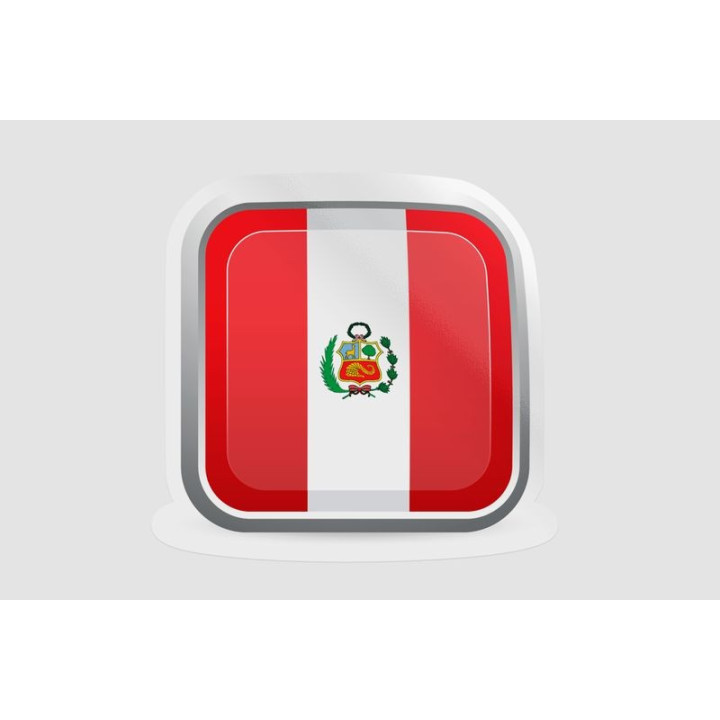 Peru Flag Style 114 Sticker - DecalsHouse