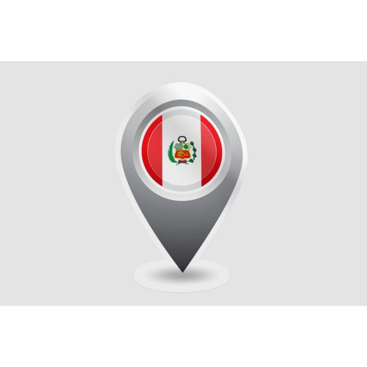 Peru Flag Style 115 Sticker - DecalsHouse