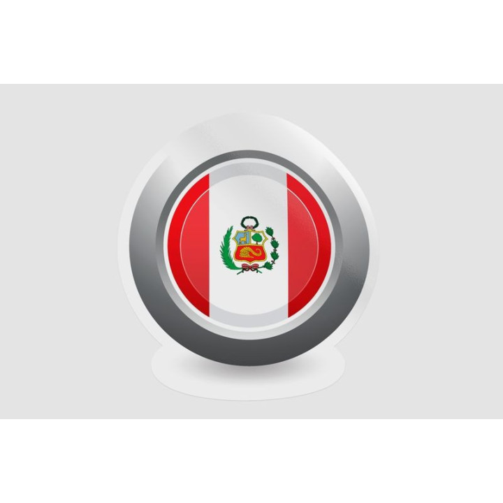 Peru Flag Style 116 Sticker - DecalsHouse