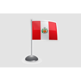 Peru Flag Style 117 Sticker - DecalsHouse