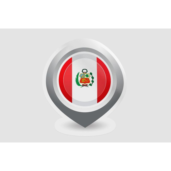 Peru Flag Style 119 Sticker - DecalsHouse