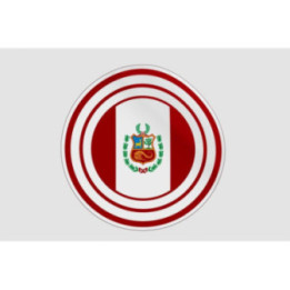 Peru Flag Style 12 Sticker - DecalsHouse