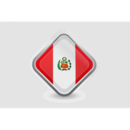 Peru Flag Style 121 Sticker - DecalsHouse