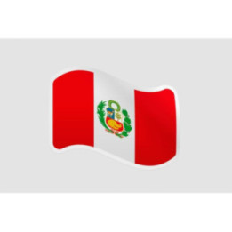 Peru Flag Style 122 Sticker - DecalsHouse