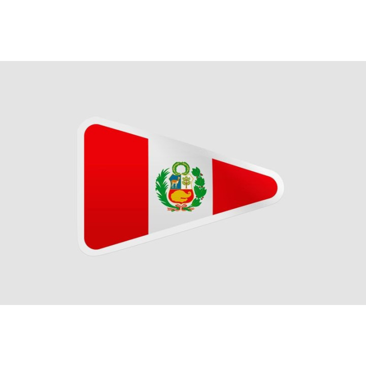 Peru Flag Style 125 Sticker - DecalsHouse
