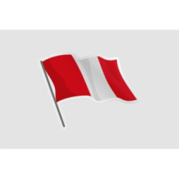 Peru Flag Style 131 Sticker - DecalsHouse