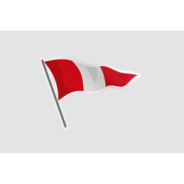 Peru Flag Style 133 Sticker - DecalsHouse