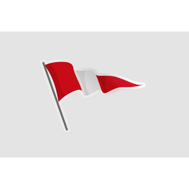 Peru Flag Style 135 Sticker - DecalsHouse