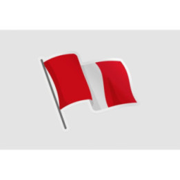 Peru Flag Style 136 Sticker - DecalsHouse