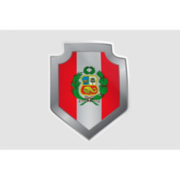 Peru Flag Style 141 Sticker - DecalsHouse
