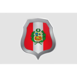 Peru Flag Style 145 Sticker - DecalsHouse