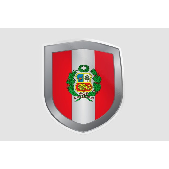 Peru Flag Style 146 Sticker - DecalsHouse