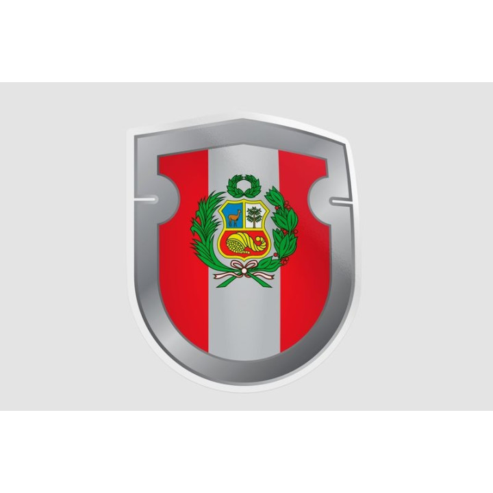 Peru Flag Style 151 Sticker - DecalsHouse
