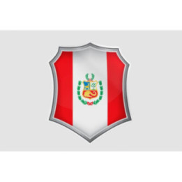 Peru Flag Style 167 Sticker - DecalsHouse