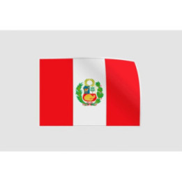 Peru Flag Style 168 Sticker - DecalsHouse