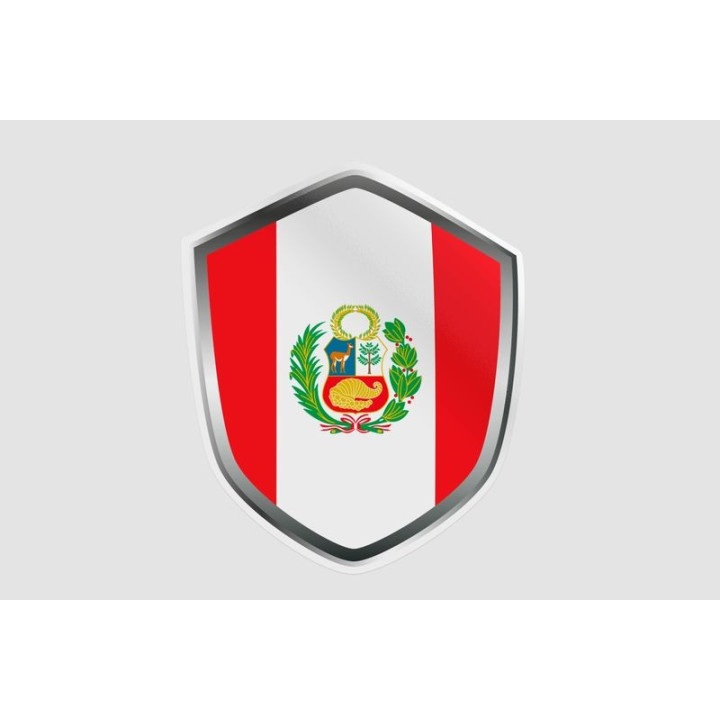 Peru Flag Style 171 Sticker - DecalsHouse