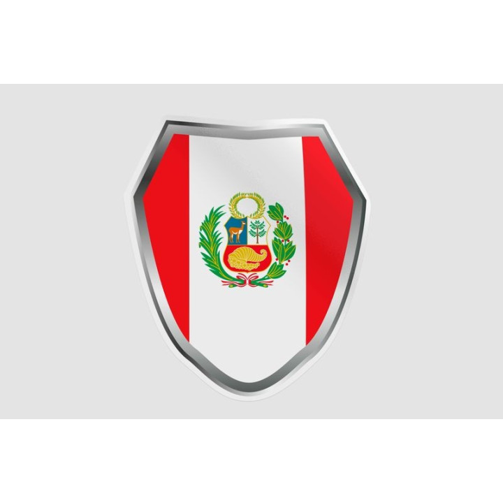 Peru Flag Style 172 Sticker - DecalsHouse