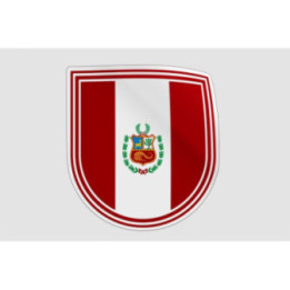 Peru Flag Style 20 Sticker - DecalsHouse