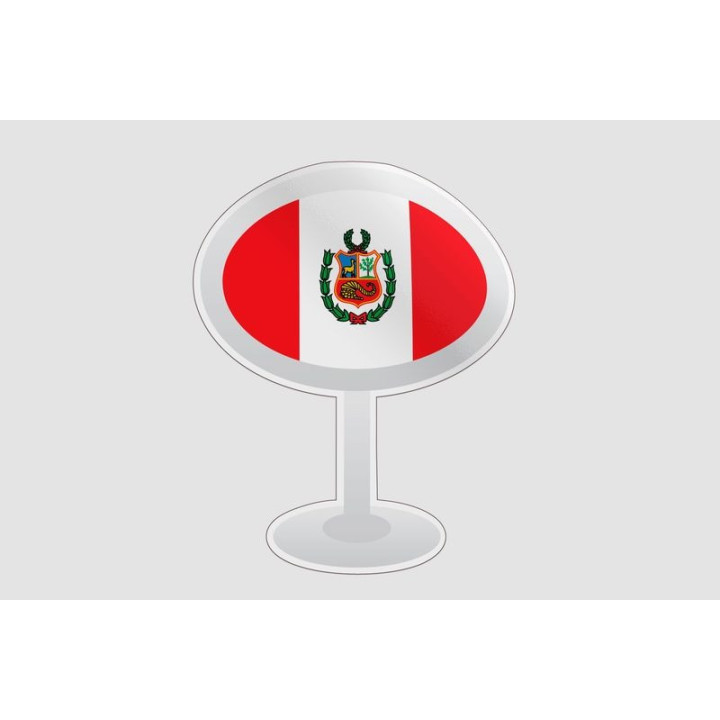 Peru Flag Style 23 Sticker - DecalsHouse
